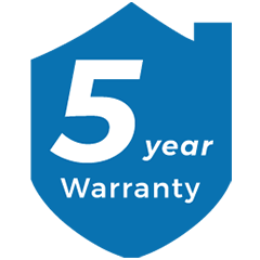 5 year warranty